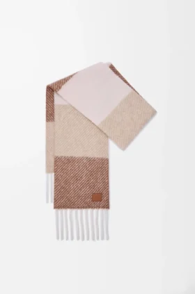 Lenço em mistura de alpaca e lã