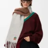 Lenço em mistura de alpaca e lã Lenço em mistura de alpaca e lã