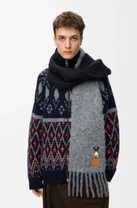 Lenço em mistura de alpaca e lã