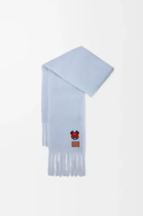 Lenço em mistura de mohair e lã