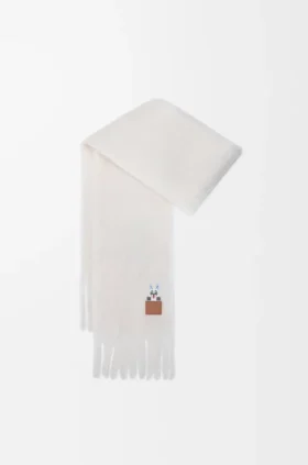 Lenço em mistura de mohair e lã