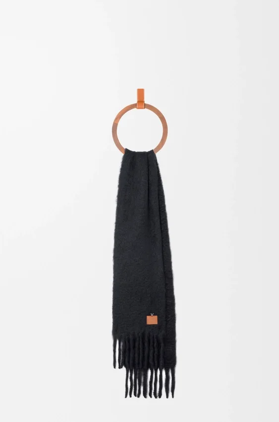 Lenço em mistura de mohair e lã Lenço em mistura de mohair e lã