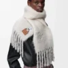 Lenço em mistura de mohair e lã Lenço em mistura de mohair e lã