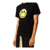 Loewe para homem, amarelo peito, rosto sorridente, manga curta, preto H616341X87-1100