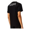 Loewe para homem, amarelo peito, rosto sorridente, manga curta, preto H616341X87-1100