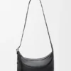Loop Hobo médio em pele de bezerro granulada e flexível Loop Hobo médio em pele de bezerro granulada e flexível