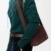 Mala de tiracolo Pebble média em nubuck granulado Mala de tiracolo Pebble média em nubuck granulado
