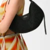 Mala Loewe Swing média em ráfia e pele de bezerro