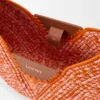 Mala Loewe Swing média em ráfia e pele de bezerro