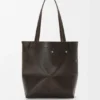 Mala Panta Puzzle Fold Saco tote em pele de bezerro brilhante Mala Panta Puzzle Fold Saco tote em pele de bezerro brilhante