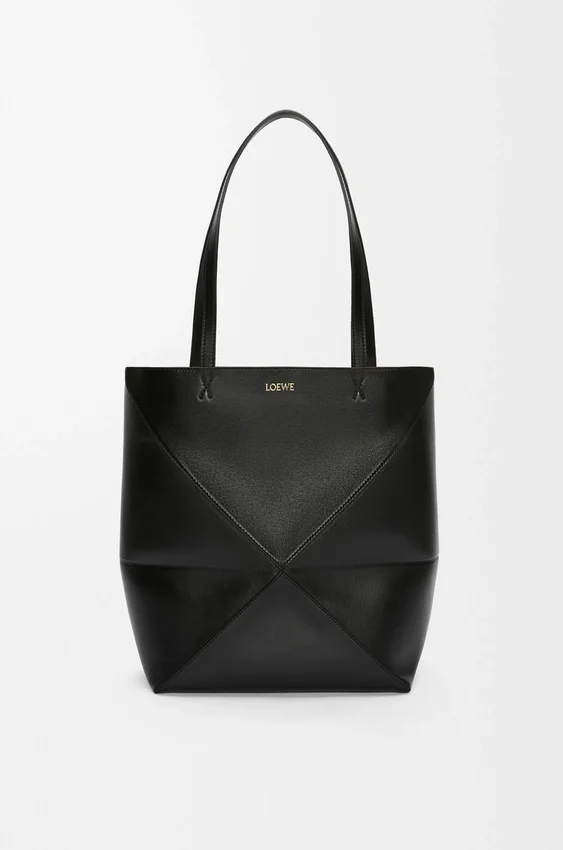 Mala Puzzle Fold saco tote em pele de bezerro brilhante Mala Puzzle Fold saco tote em pele de bezerro brilhante