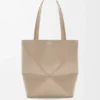 Mala Puzzle Fold saco tote em pele de bezerro brilhante Mala Puzzle Fold saco tote em pele de bezerro brilhante