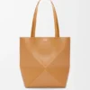 Mala Puzzle Fold saco tote em pele de bezerro brilhante Mala Puzzle Fold saco tote em pele de bezerro brilhante