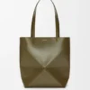 Mala Puzzle Fold saco tote em pele de bezerro brilhante Mala Puzzle Fold saco tote em pele de bezerro brilhante