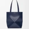 Mala Puzzle Fold saco tote em pele de bezerro brilhante Mala Puzzle Fold saco tote em pele de bezerro brilhante