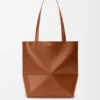 Mala Puzzle Fold saco tote em pele de bezerro brilhante Mala Puzzle Fold saco tote em pele de bezerro brilhante