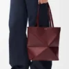 Mala Puzzle Fold saco tote em pele de bezerro brilhante Mala Puzzle Fold saco tote em pele de bezerro brilhante