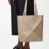 Mala Puzzle Fold saco tote em pele de bezerro brilhante Mala Puzzle Fold saco tote em pele de bezerro brilhante