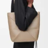Mala Puzzle Fold saco tote em pele de bezerro brilhante Mala Puzzle Fold saco tote em pele de bezerro brilhante