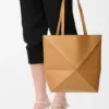 Mala Puzzle Fold saco tote em pele de bezerro brilhante Mala Puzzle Fold saco tote em pele de bezerro brilhante