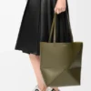 Mala Puzzle Fold saco tote em pele de bezerro brilhante Mala Puzzle Fold saco tote em pele de bezerro brilhante
