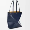 Mala Puzzle Fold saco tote em pele de bezerro brilhante Mala Puzzle Fold saco tote em pele de bezerro brilhante