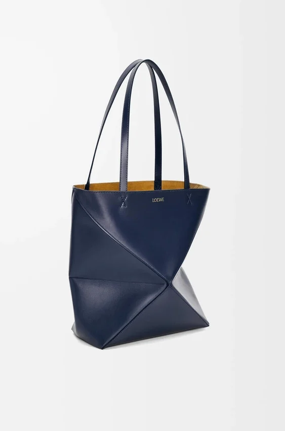 Mala Puzzle Fold saco tote em pele de bezerro brilhante Mala Puzzle Fold saco tote em pele de bezerro brilhante