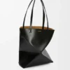 Mala Puzzle Fold saco tote em pele de bezerro brilhante Mala Puzzle Fold saco tote em pele de bezerro brilhante
