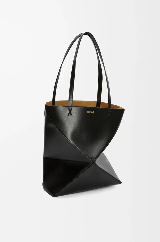 Mala Puzzle Fold saco tote em pele de bezerro brilhante Mala Puzzle Fold saco tote em pele de bezerro brilhante