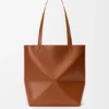 Mala Puzzle Fold saco tote em pele de bezerro brilhante Mala Puzzle Fold saco tote em pele de bezerro brilhante
