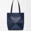 Mala Puzzle Fold saco tote em pele de bezerro brilhante Mala Puzzle Fold saco tote em pele de bezerro brilhante