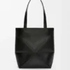 Mala Puzzle Fold saco tote em pele de bezerro brilhante Mala Puzzle Fold saco tote em pele de bezerro brilhante