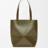 Mala Puzzle Fold saco tote em pele de bezerro brilhante Mala Puzzle Fold saco tote em pele de bezerro brilhante