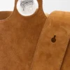Mala saco grande «Pebble» em pele de bezerro camurçada Mala saco grande «Pebble» em pele de bezerro camurçada