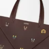 Mala Tote «Cats XL Puzzle Fold» em pele de bezerro napa Mala Tote «Cats XL Puzzle Fold» em pele de bezerro napa