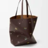 Mala Tote «Cats XL Puzzle Fold» em pele de bezerro napa Mala Tote «Cats XL Puzzle Fold» em pele de bezerro napa