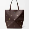 Mala Tote «Cats XL Puzzle Fold» em pele de bezerro napa Mala Tote «Cats XL Puzzle Fold» em pele de bezerro napa