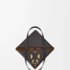 Mala Tote Média «Futurist Cat» com Puzzle Fold em pele de bezerro napa Mala Tote Média «Futurist Cat» com Puzzle Fold em pele de bezerro napa