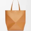 Mala Tote Puzzle Fold XL em pele de bezerro brilhante Mala Tote Puzzle Fold XL em pele de bezerro brilhante