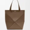 Mala Tote Puzzle Fold XL em pele de bezerro brilhante Mala Tote Puzzle Fold XL em pele de bezerro brilhante