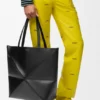 Mala Tote Puzzle Fold XL em pele de bezerro brilhante Mala Tote Puzzle Fold XL em pele de bezerro brilhante