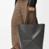 Mala Tote Puzzle Fold XL em pele de bezerro brilhante Mala Tote Puzzle Fold XL em pele de bezerro brilhante
