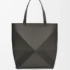 Mala Tote Puzzle Fold XL em pele de bezerro brilhante Mala Tote Puzzle Fold XL em pele de bezerro brilhante