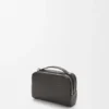 Mini bolsa a tiracolo para câmara em pele de bezerro acetinada Mini bolsa a tiracolo para câmara em pele de bezerro acetinada