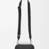 Mini bolsa de câmera a tiracolo em pele de bezerro com grão suave Mini bolsa de câmera a tiracolo em pele de bezerro com grão suave