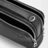 Mini bolsa de câmera a tiracolo em pele de bezerro com grão suave Mini bolsa de câmera a tiracolo em pele de bezerro com grão suave