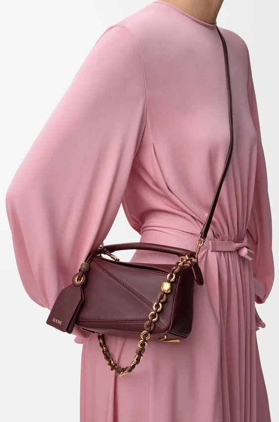 Mini-bolsa «Featherlight Puzzle» em pele de borrego napa suave Mini-bolsa «Featherlight Puzzle» em pele de borrego napa suave