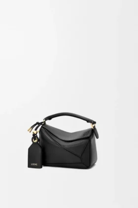 Mini bolsa Featherlight Puzzle em pele de cordeiro napa