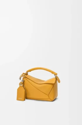 Mini bolsa Featherlight Puzzle em pele de cordeiro napa