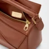 Mini bolsa Featherlight Puzzle em pele de cordeiro napa Mini bolsa Featherlight Puzzle em pele de cordeiro napa